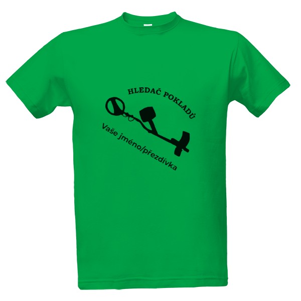 Tričko s potiskem Hledač pokladů detektor