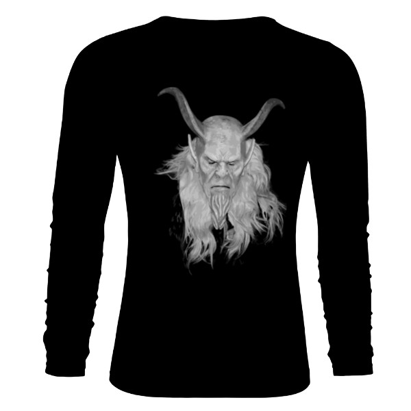 Tričko s potiskem Krampus dlouhý rukáv