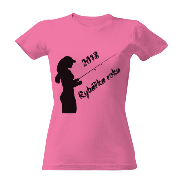 Tričko s potiskem Rybářka roku
